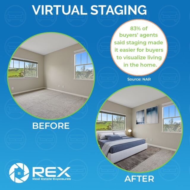 Easily showcase your empty listings with our super affordable virtual staging service! Ask about our same day service! 

🖥 realestateexposures.com
☎️ Call/Text 717-747-3235
🖱 info@rexps.com

#virtualstaging #realestatephotography #sellyourhome