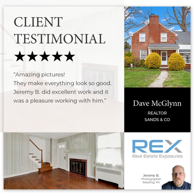 💙 💙
Thank you Dave McGlynn! 
Schedule your next Reading, PA shoot with Jeremy! 
...
#happycustomer #5stars #RealEstateExposures #reading,pa
#realestatephotographer #realestate #photography #premiumquality 
#realestatephotography #dronephotography #walkthroughvideos #floorplans #3Dmatterport #flyers #drones #airbnb #aerialphotography #listingagent #pennsylvania #anywhereusa #maryland #listingphotography #PAhomesforsale #homesforsale #yorkparealestate
