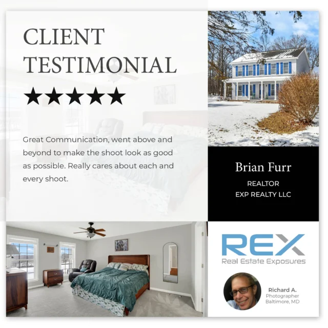 ⭐⭐⭐⭐⭐ Great job Richard!
Thank you Brian Furr for your 5 star review!
.
#realestateexposuresphotographer #rexsquad #5StarReview #satisfiedcustomer #teamwork